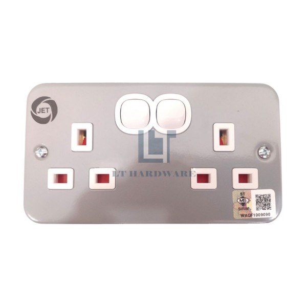 13A Industrial Metal Clad Switch Socket Outlet (Sirim)