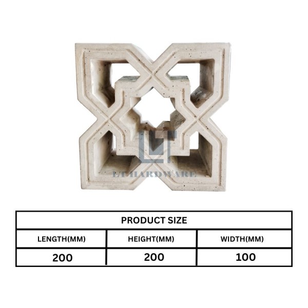 Decoration Concrete Block BE-52215 (MELAKA AREA ONLY)