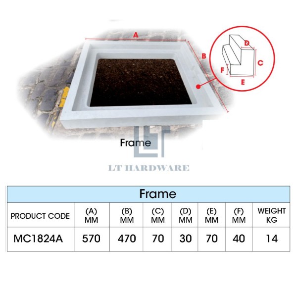 Reinforced Concrete Mainhole Cover Set MC1824A