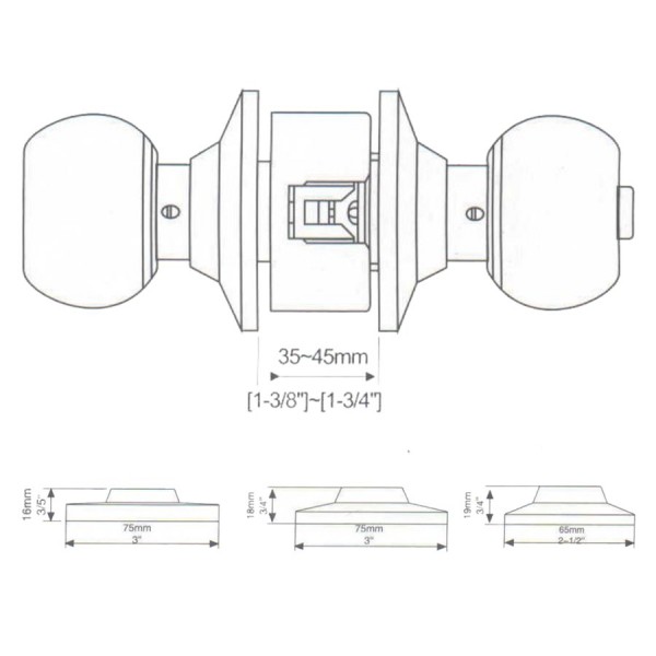 Syngress Cylindrical Lock (No Key)