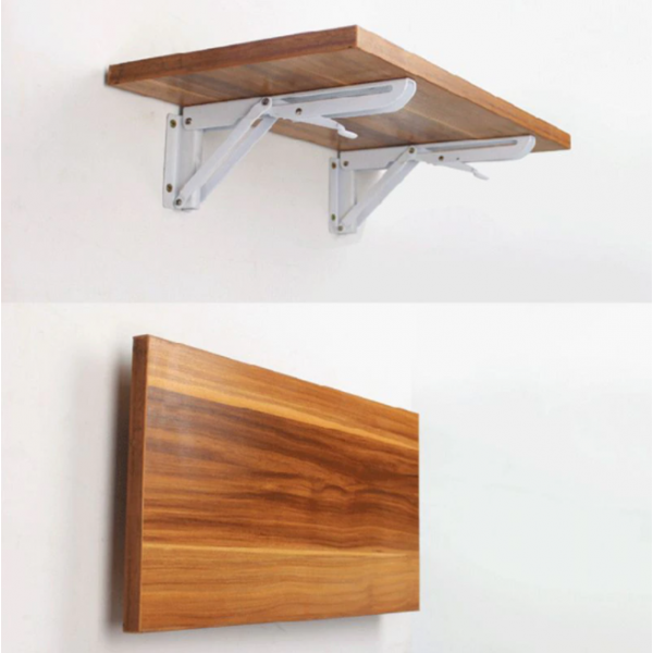 Folding Wall Shelf L Bracket K Type Flexible Wall Mount Support