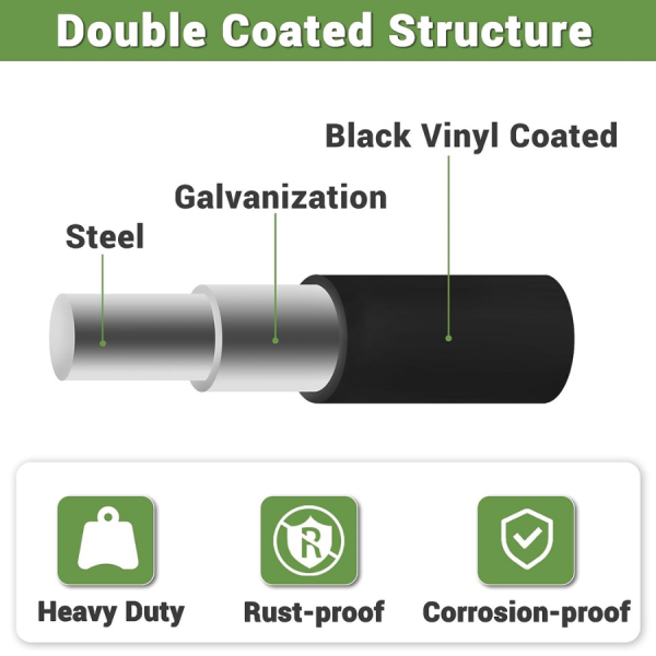 3" x 50" PVC Coated Welded Mesh 19 Gauge Wire Fencing Galvanized Welding Garden Fence Roll Square