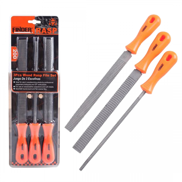 FINDER 3PCS Wood Rasp File Set...